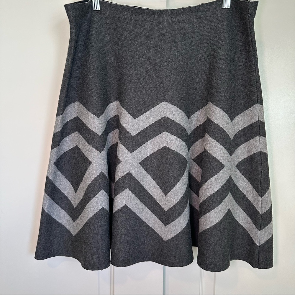 Elegant Gray A-Line Skirt